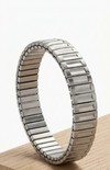 Stainless Steel Stretch Bracelet – Silver Expandable Cuff for Men & Women