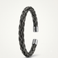 Men's Braided Stainless Steel Cable Cuff Bracelet