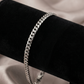 The Vincent | Silver Cuban Chain Bracelet & Matte Black Ring Set – Premium Stainless Steel Men's Jewelry
