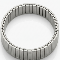 Stainless Steel Stretch Bracelet – Silver Expandable Cuff for Men & Women