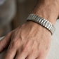 Stainless Steel Stretch Bracelet – Silver Expandable Cuff for Men & Women