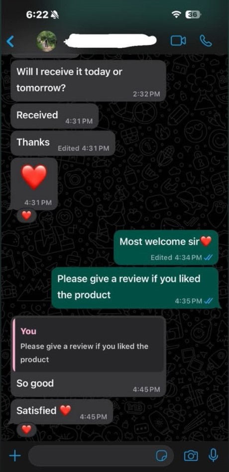 WhatsApp conversation 1